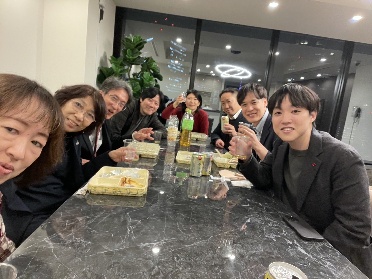 リアル懇親会の様子